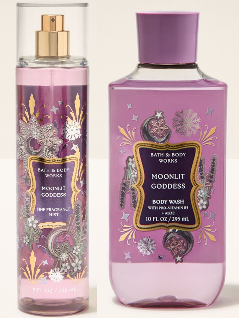 Bath & Body Works Moonlit Goddess Body Wash & Fine Fragrance Mist Set NEW RARE